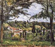 Paul Cezanne village scenery oil on canvas